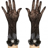 Armstulpen mit Spinnennetz-Motiv