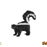 Kunststofffigur eines Streifenskunks 5 cm