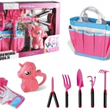 Gartenset mit Werkzeugen und Einhorn