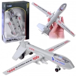 Metall-Drohne mit Kriegseffekten