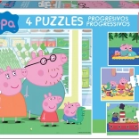 Puzzle EDUCA Peppa Wutz 4 in 1 (6, 9, 12, 16 Teile)