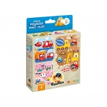 Puzzle Fahrzeuge klein & groß – Spiel und Puzzle in einem