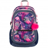 BAAGL Schulrucksack Flamingo