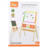 Holztafel für Kinder 2-in-1 mit magnetischer und Kreidetafel