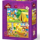 Art Puzzle Sommervergnügen 35+60 Teile