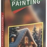 Diamantmalerei Winterhäuschen 30 × 40 cm