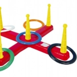 Wurfkreuz mit Ringen Kunststoff-Set 5 Stk.