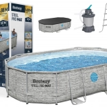 Selbsttragendes Schwimmbecken Bestway Power Steel Swim Vista 427 x 250 x 100 cm