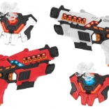 Set aus Laserwaffen + Schilden mit Rauchfunktion