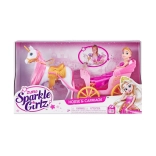Prinzessinnenpuppe mit Einhorn und Kutsche SPARKLE GIRLZ 26,5 cm