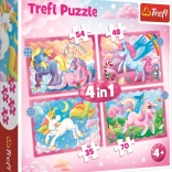 Puzzle 4v1 Tapferer Feuerwehrmann Sam