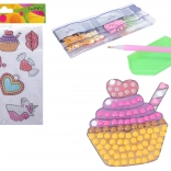 Kreativset Diamond-Aufkleber Mix mit Steinchen