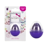 LUKKY Lippenbalsam mit Glitzer in Ei-Form, violett