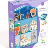 Holz-Magnethaus Djeco mit Katzenfiguren