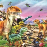 Puzzle Land der Dinosaurier 104 Teile CLEMENTONI