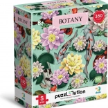 Puzzle Botanik: Lotusblumen und Koi-Karpfen 350 Teile