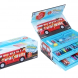 Kreativkoffer für Kinder mit Busmotiv, 31-tlg.