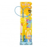 TUBAN Seifenblasen-Set mit Schmetterlingsreifen und 400ml Flüssigkeit