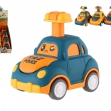 Plastikauto Drücken und Fahren 9 cm – Schwungrad, 4 Varianten