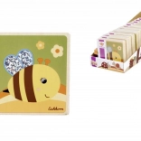 Holz-Bilderbuch für Kinder, 8 Seiten, 8 × 8 cm