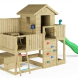 Holz-Spielplatz FUNGOO Sweet House mit Rutsche