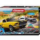 Carrera GO Highway Chase Autorennbahn 4,3 m mit Sprungschanze und den Autos Chevrolet Camaro und Ford Mustang