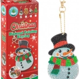 Diamantmalerei Anhänger Schneemann