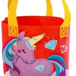 Kreativset – lila Einhorn-Handtasche Filz-Basteleien