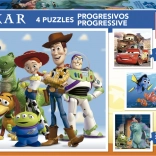 EDUCA Puzzle Disney Pixar 4-in-1 (12,16,20,25 Teile)