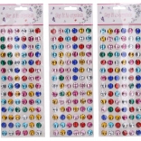 Aufkleber mit Steinchen – Mix