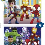 EDUCA Puzzle Spidey und seine erstaunlichen Freunde 2x48 Teile