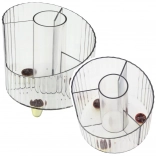 Organizer für Bürobedarf transparent weiß