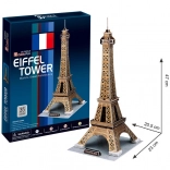 CubicFun 3D-Puzzle Eiffelturm Gold, 39 Teile