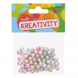 Bunte Perlen in Perlmuttoptik 20 g