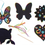 Goki Kratzbilder Regenbogen zum Aufhängen – Motivmix