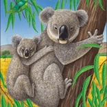 Larsen Kinderpuzzle Koalas 25 Teile