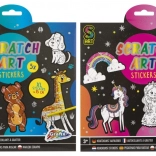 MOXY Kratzbilder-Sticker Regenbogenwelt