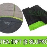 Sicherheitsnetz für Trampolin 305 cm (10 ft), 8 Pfostenhülsen, grün, SkyRamiz