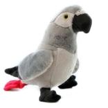 Plüsch Grauer Papagei 20 cm