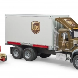 Bruder LKW Mack UPS mit Gabelstapler