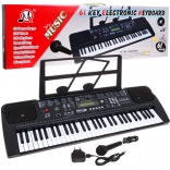 Elektronisches Keyboard mit Mikrofon für Kinder 5+ MP3 Metronom Radio USB