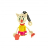 Katze auf Feder für Kinder