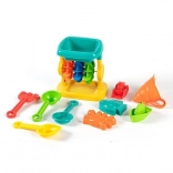 Sandspielset mit Sandmühle, 10-teilig