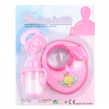 Puppenzubehör-Set – Fläschchen, Schnuller und Lätzchen