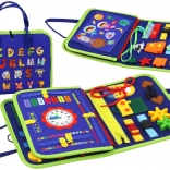 Sensorisches Lernbrett für Kinder blau