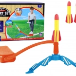 Schaumstoffraketenwerfer Gelb - Pumpe und 3 Raketen