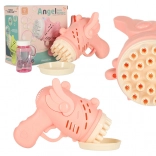 Rosa Seifenblasenpistole mit Flügeln