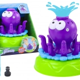 Gartensprinkler Oktopus mit Springbrunnen und Seifenblasen Lila