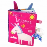 Buntes weiches Buch Einhorn