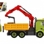 Schraubbares Baufahrzeug mit Kran, 31 cm, Schwungrad, Licht und Sound